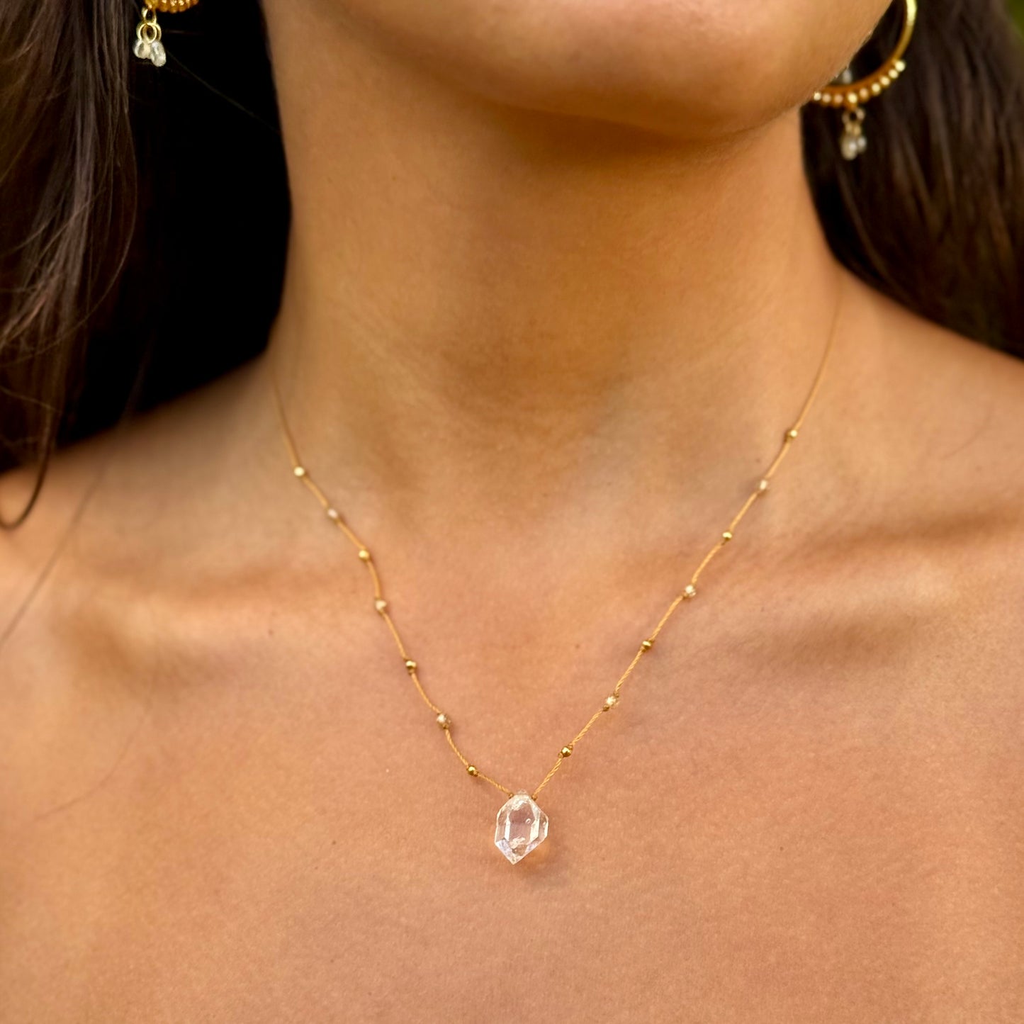 Herkimer Diamond Alohi Drop