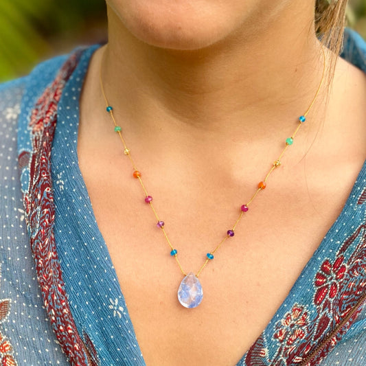 Dumortierite Rainbow Drop