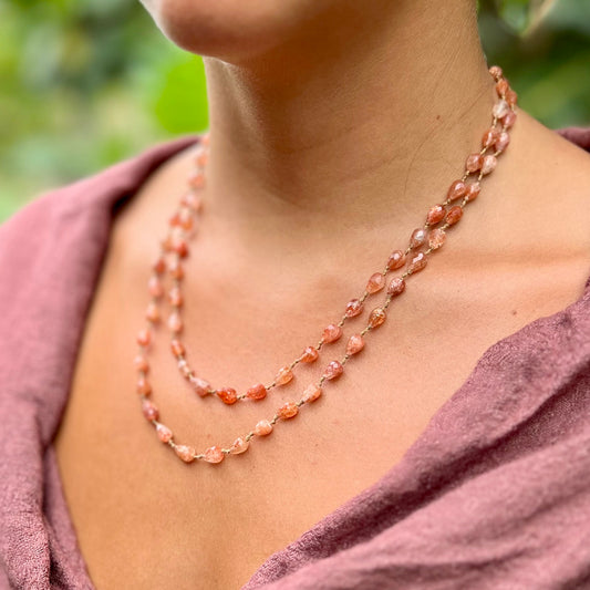 Sunstone Drop Lei