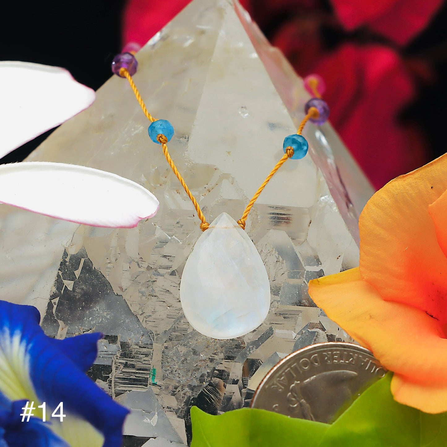 Moonstone Rainbow Drop