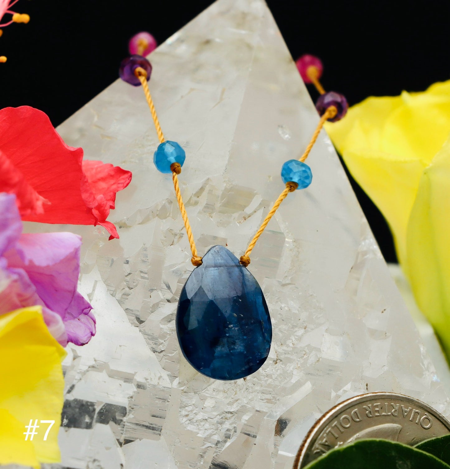 Blue Kyanite Rainbow Drop