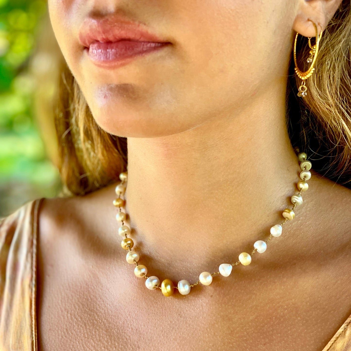 Golden South Sea Pearl Choker