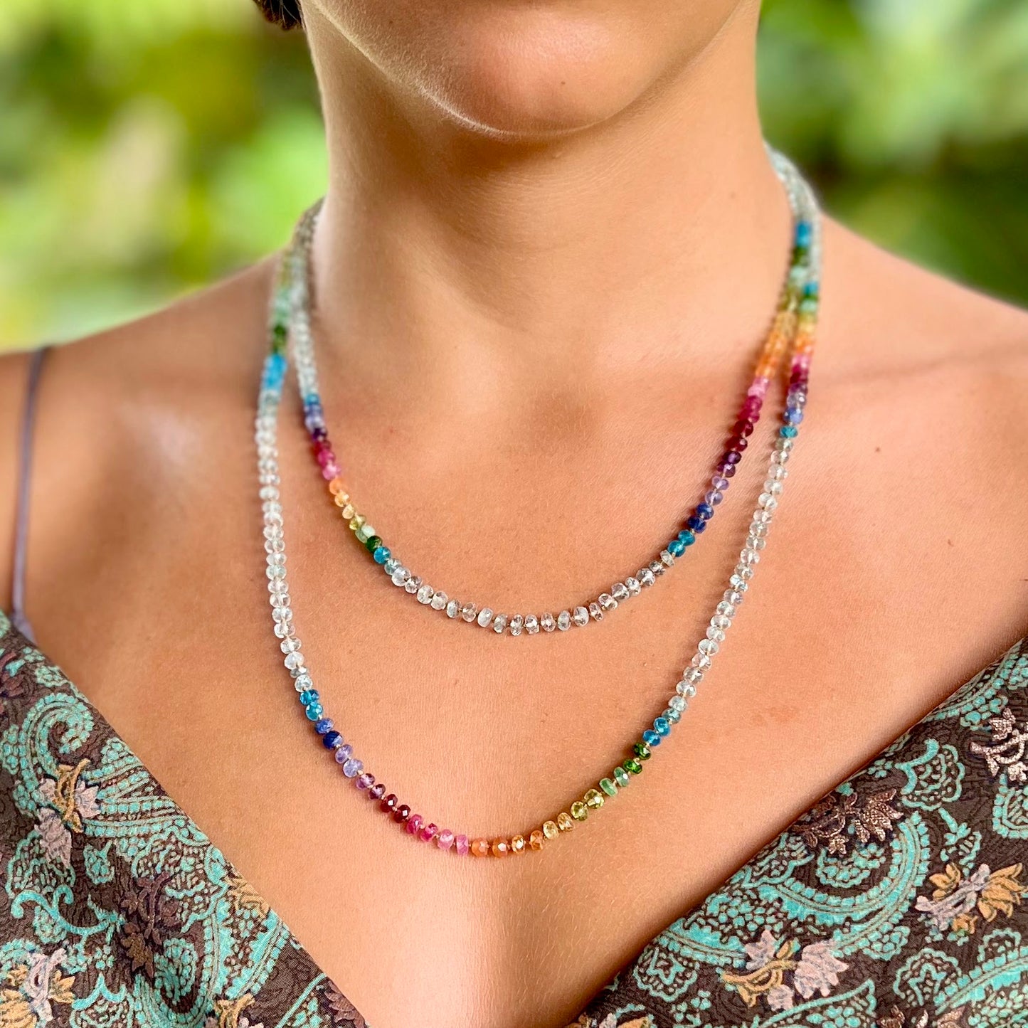 Aquamarine Rainbow Lei