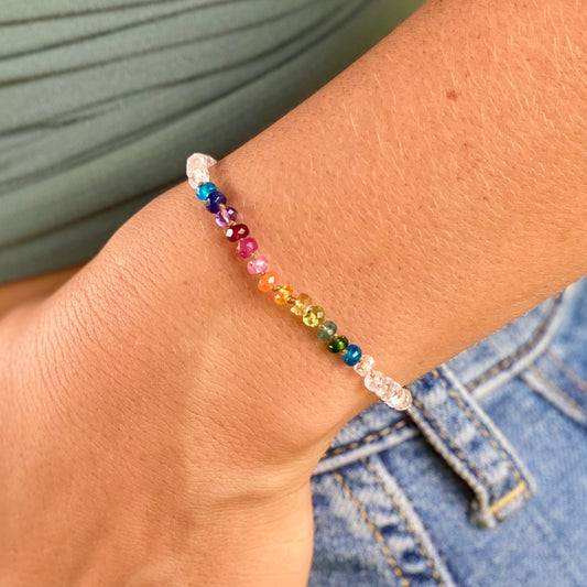 Moonstone Rainbow Bracelet