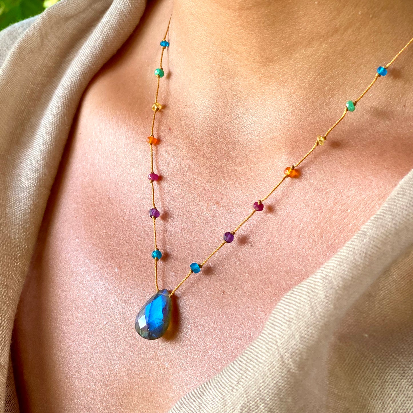 Labradorite Rainbow Drop