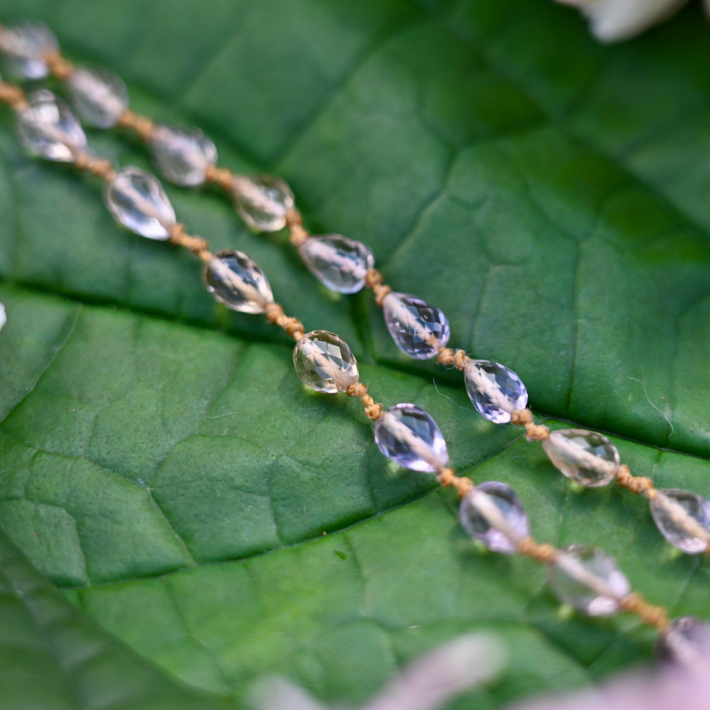Lavender Amethyst Drop Lei