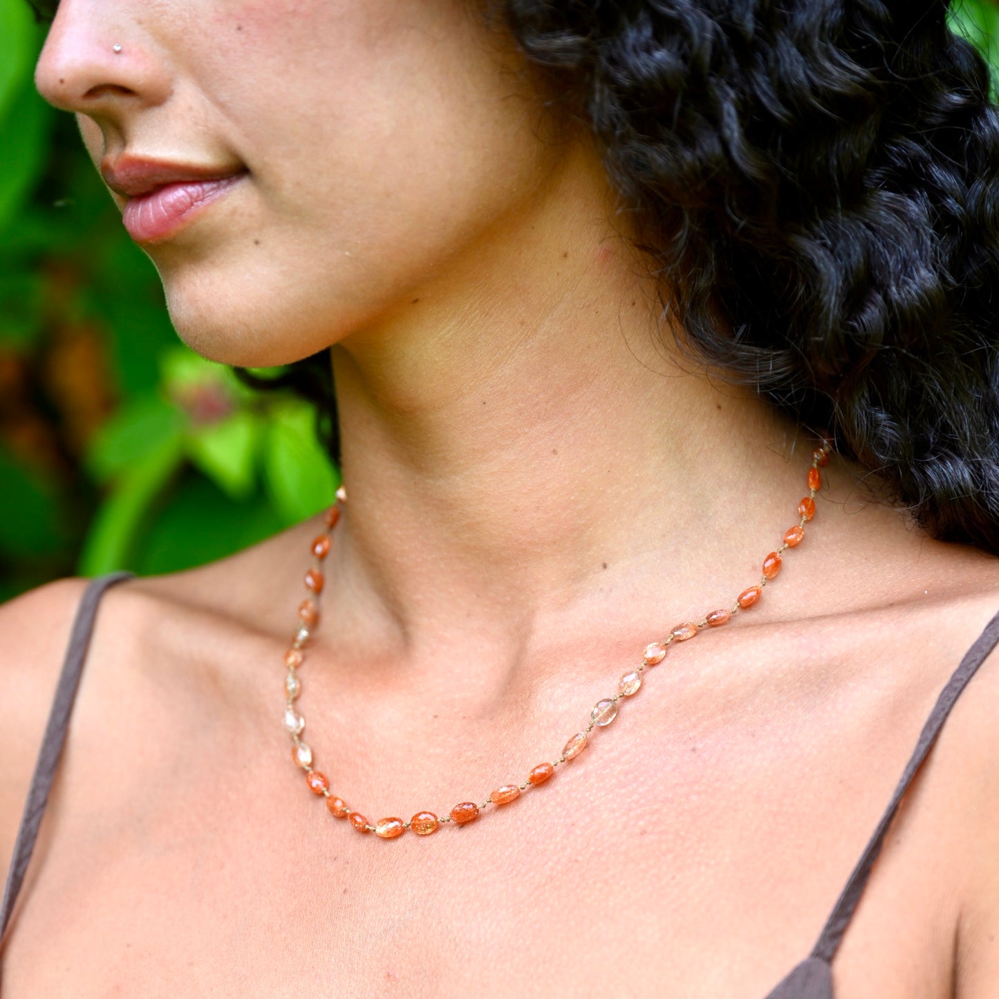 Shaded Oregon Sunstone Necklace