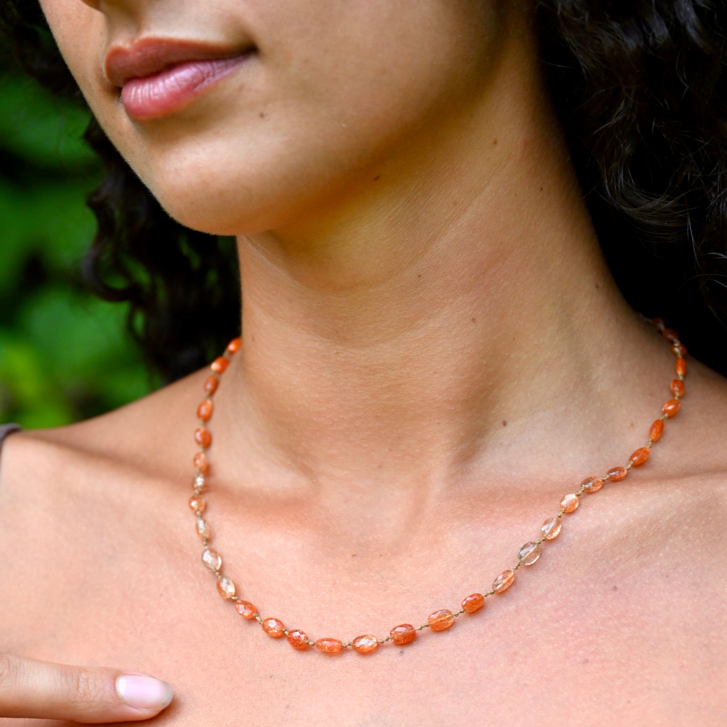 Shaded Oregon Sunstone Necklace