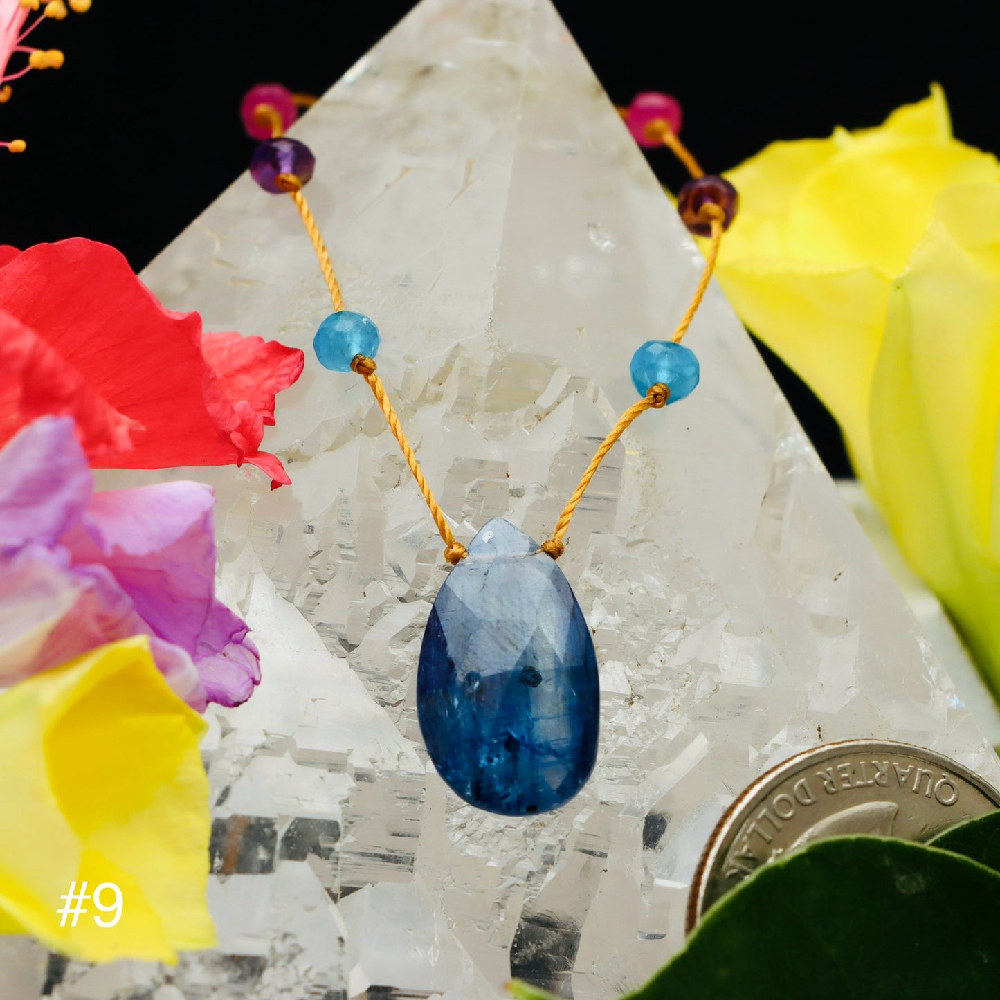 Blue Kyanite Rainbow Drop