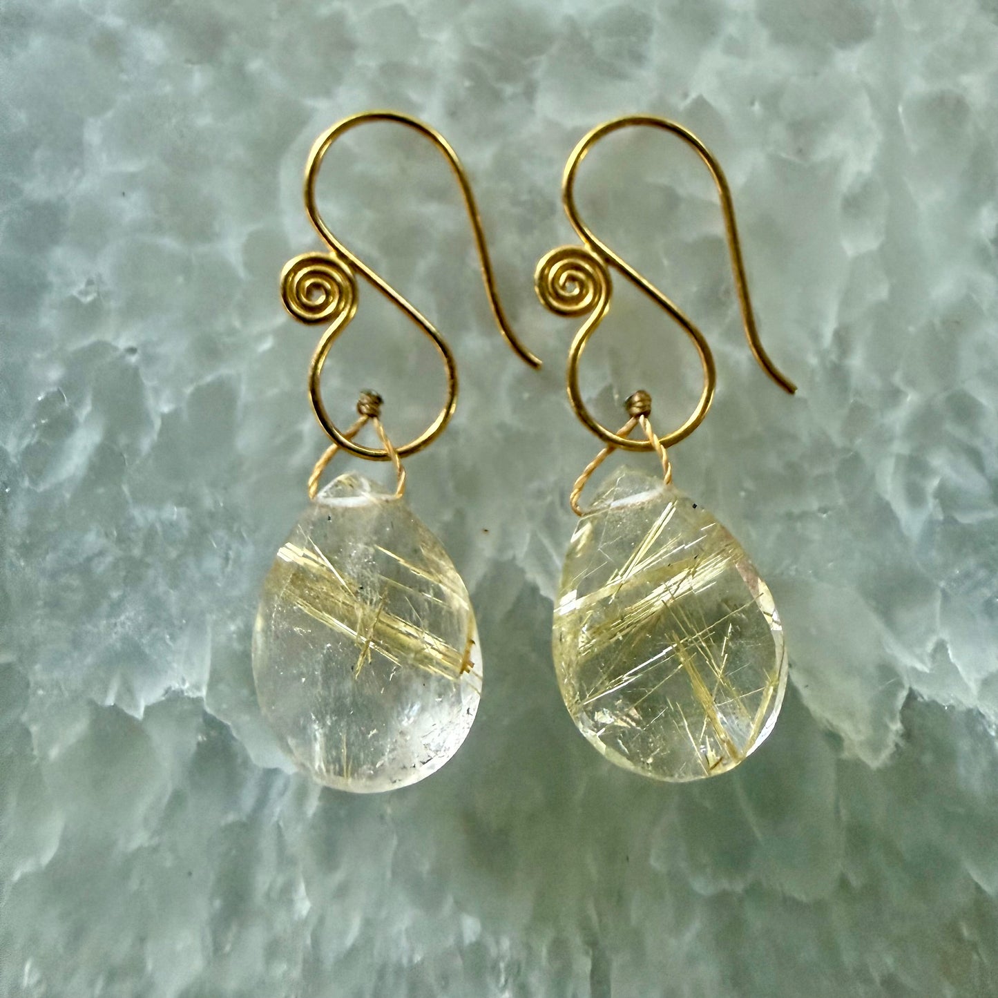 Gemstone Drop Earrings