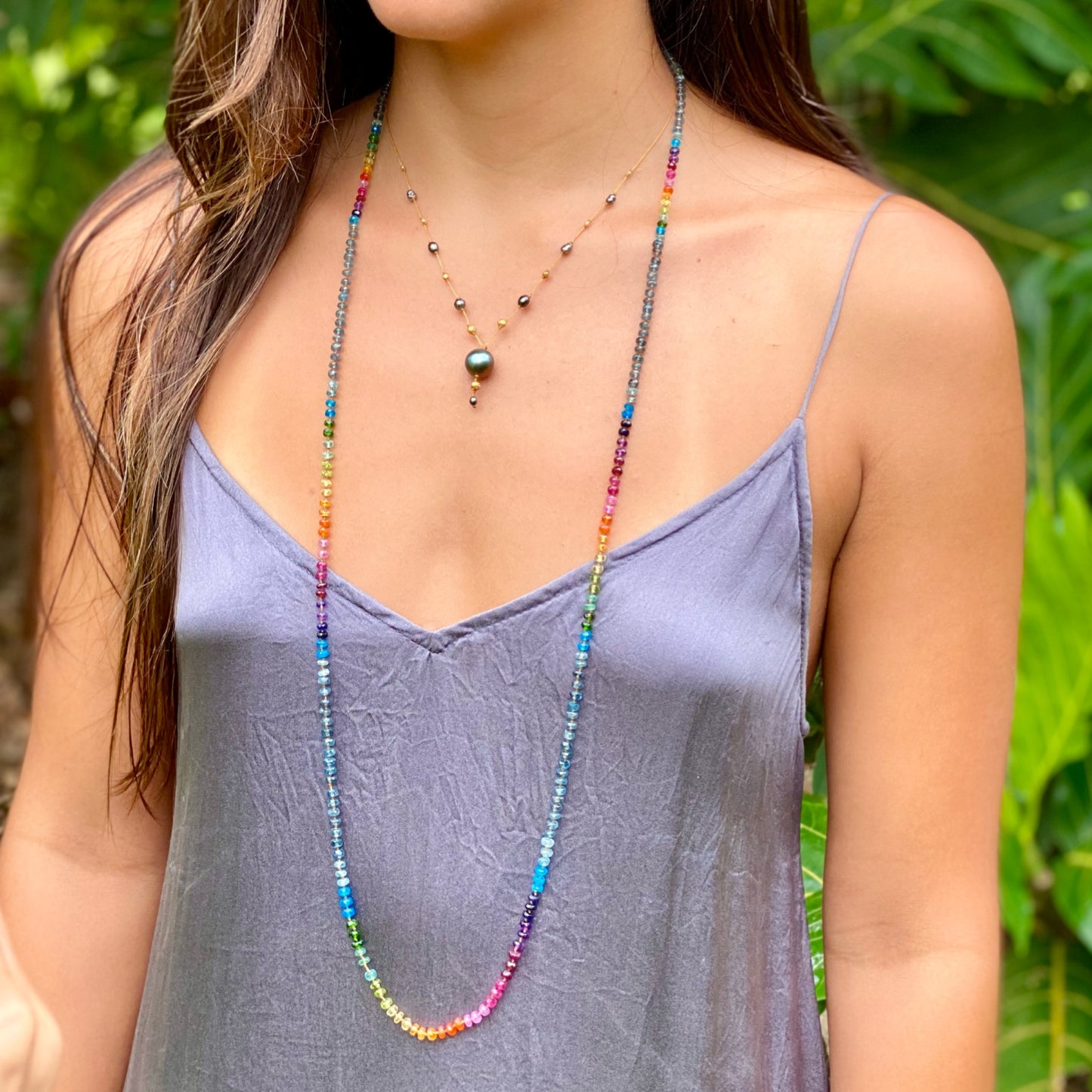 Indigo Kyanite Rainbow Lei