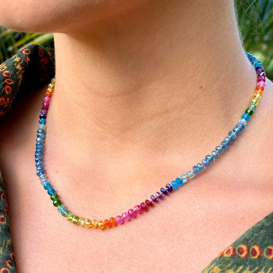 Indigo Kyanite Rainbow Lei
