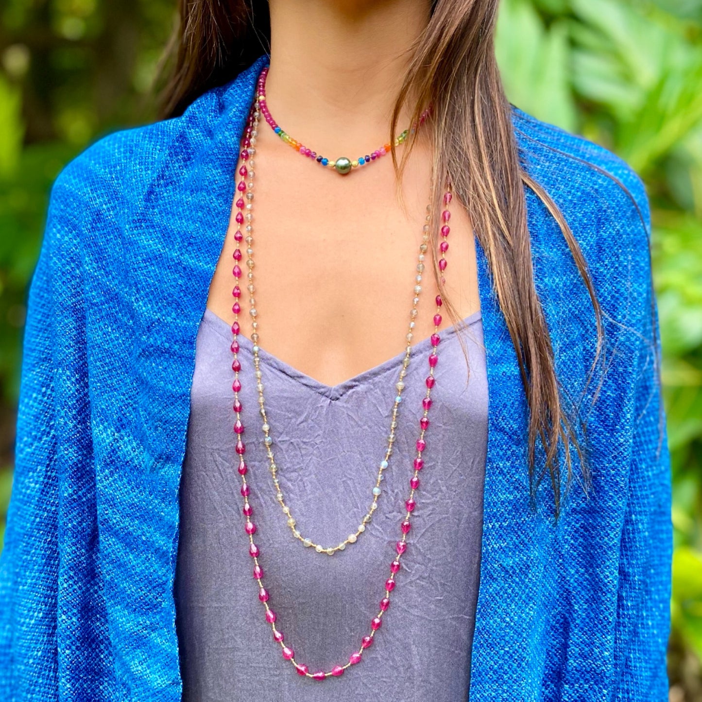 Ruby Drop Lei