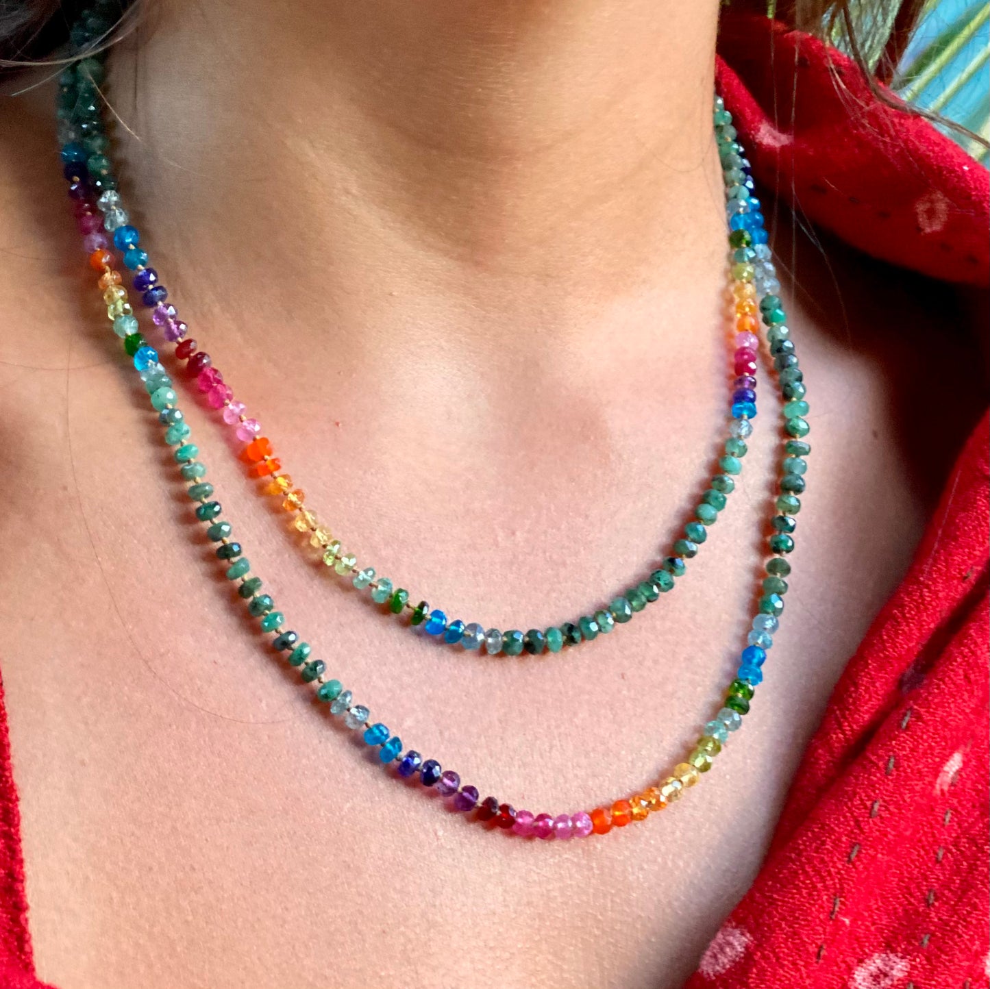 Sakota Emerald Rainbow Lei