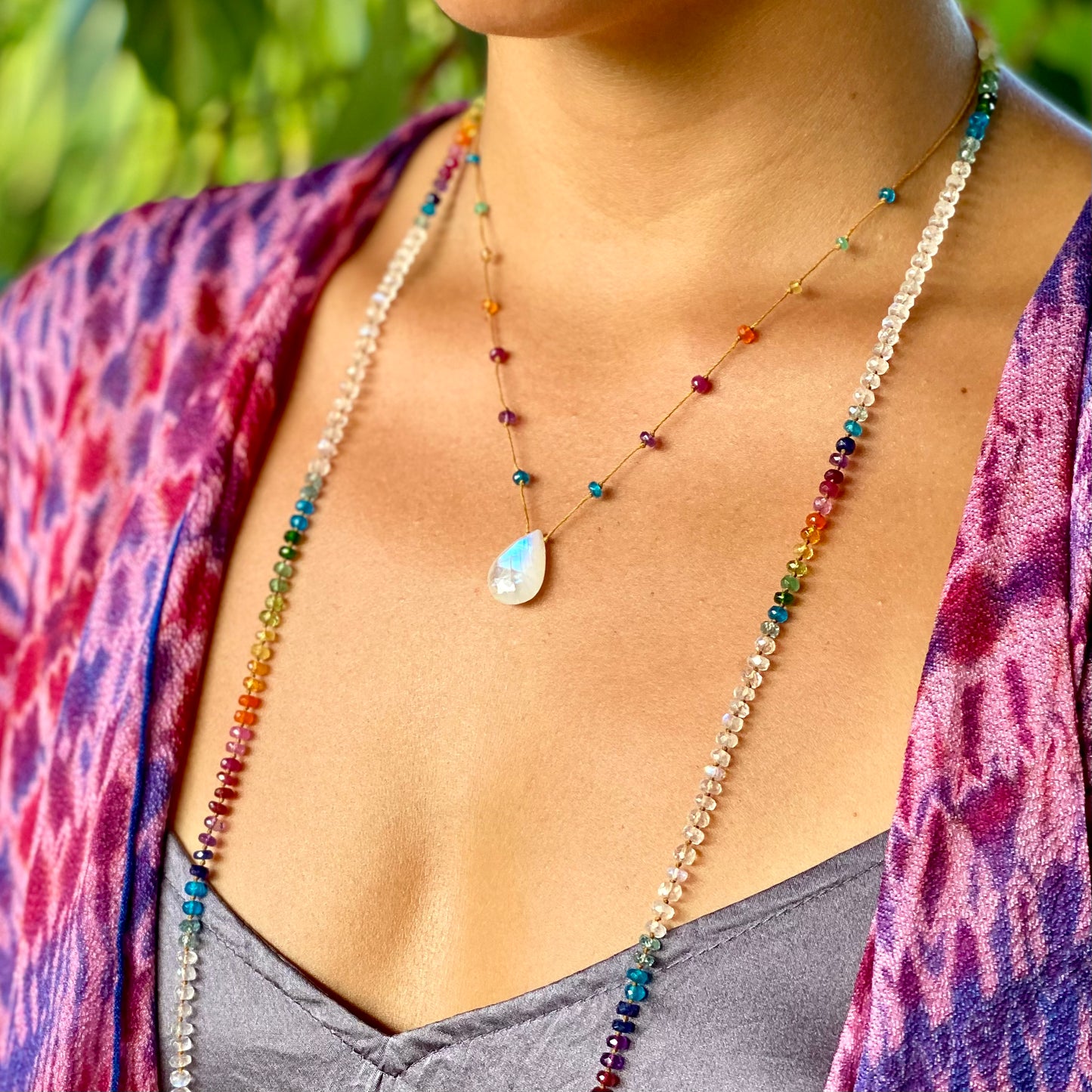 Moonstone Rainbow Drop