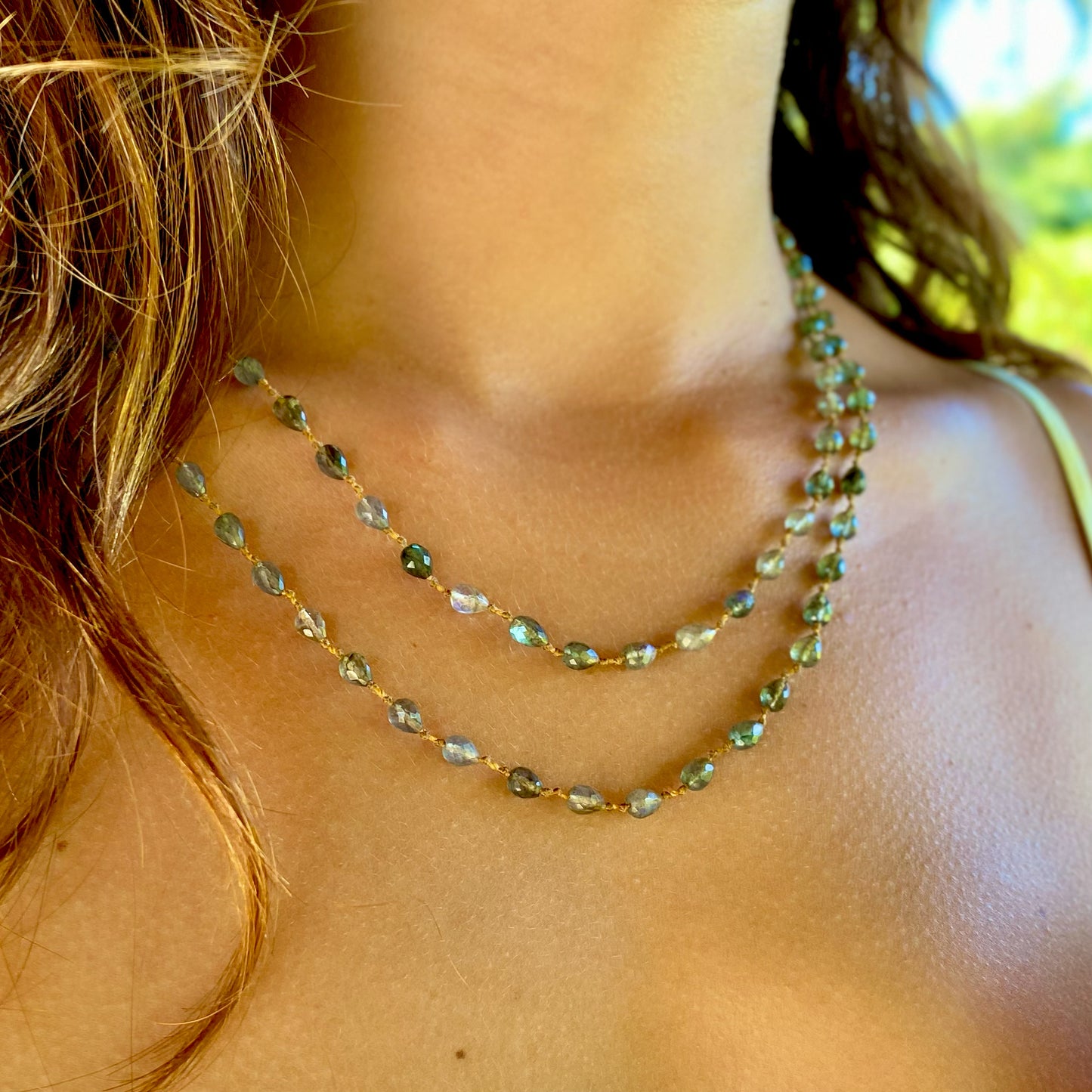 Labradorite Drop Lei