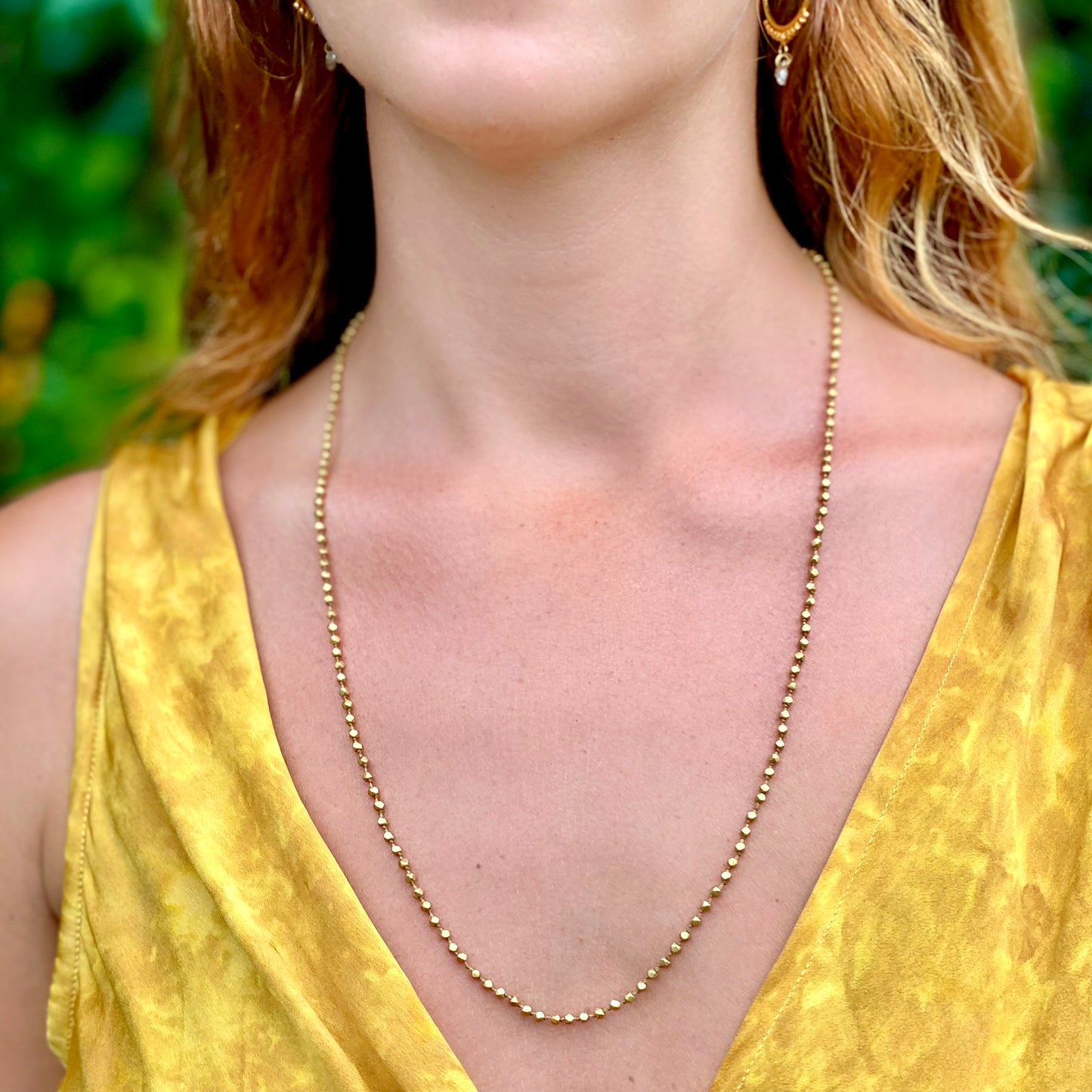 Organic Gold Chain Necklace