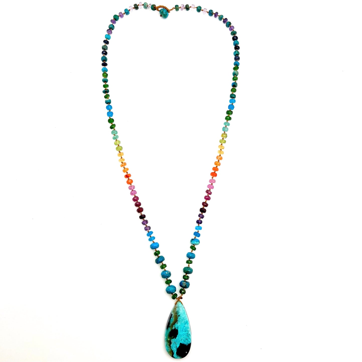 Fossilized Wood Opal with Chrome Diopside & Opalina Rainbow Mana