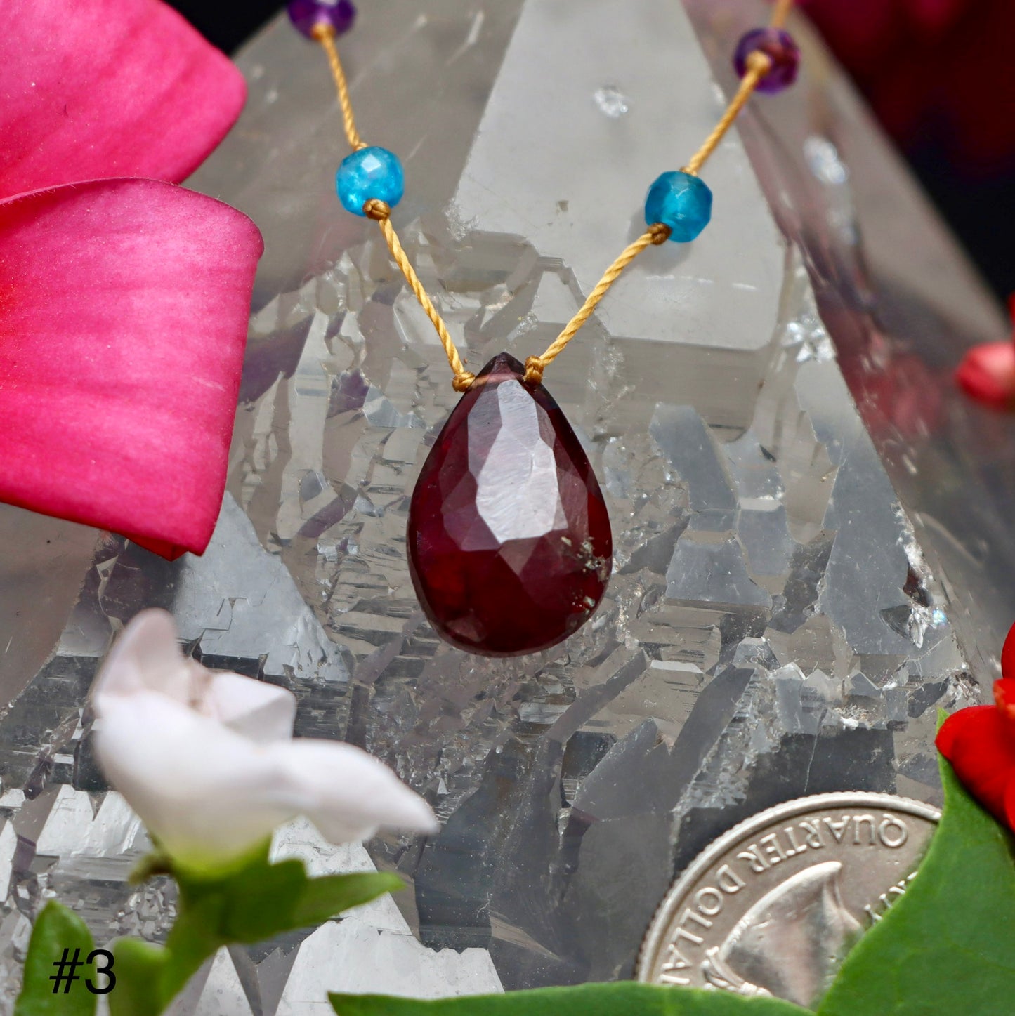 Garnet Rainbow Drop