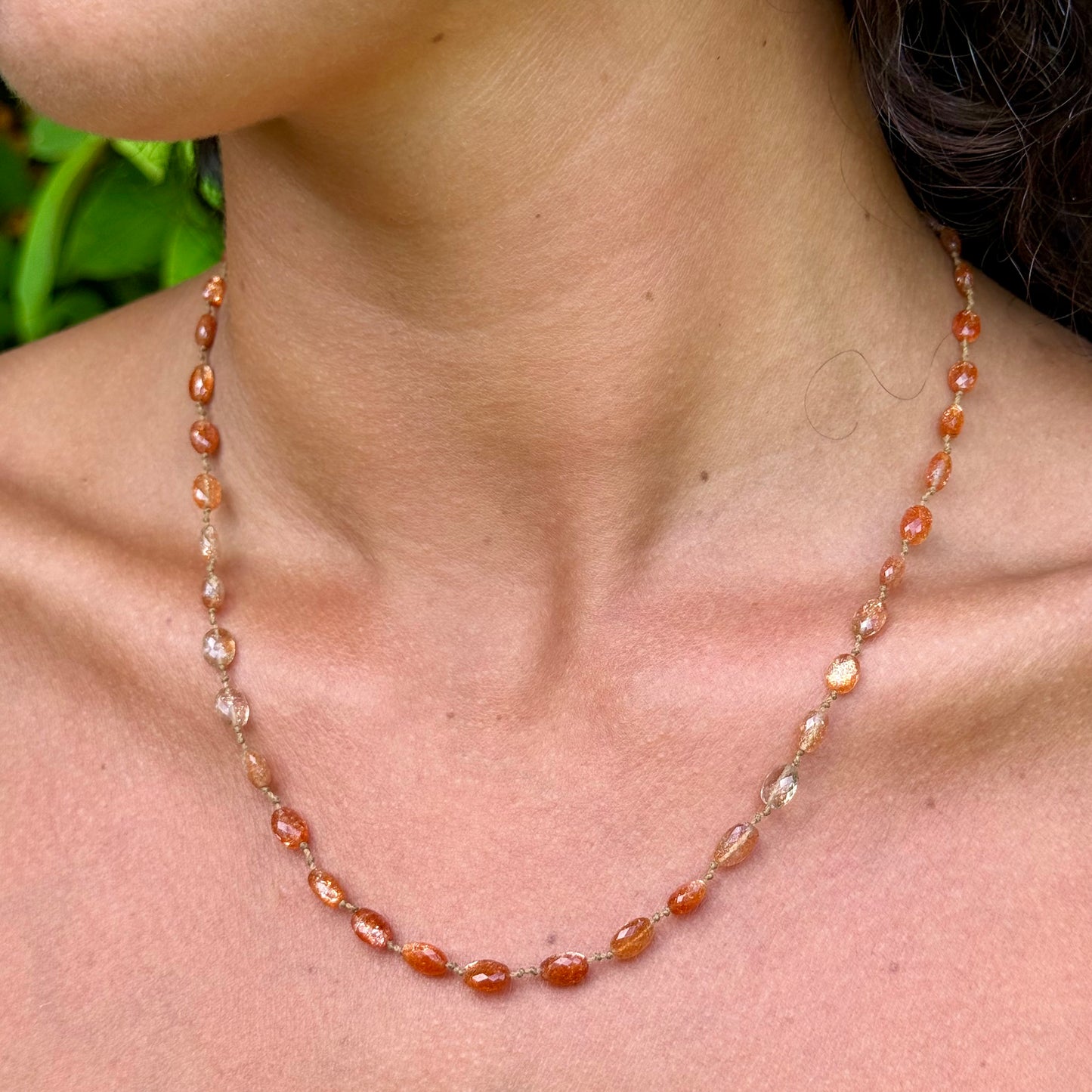 Shaded Oregon Sunstone Necklace
