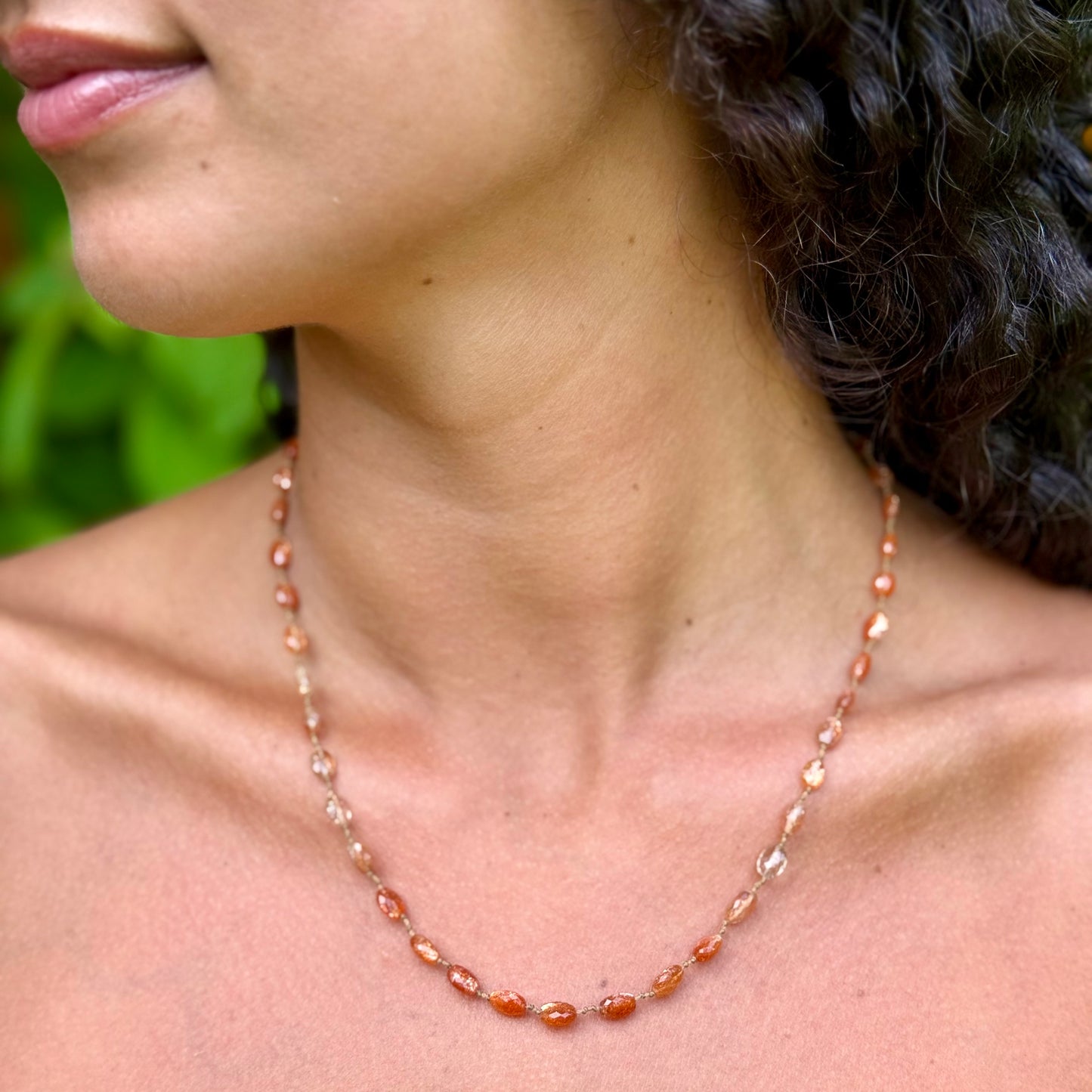 Shaded Oregon Sunstone Necklace