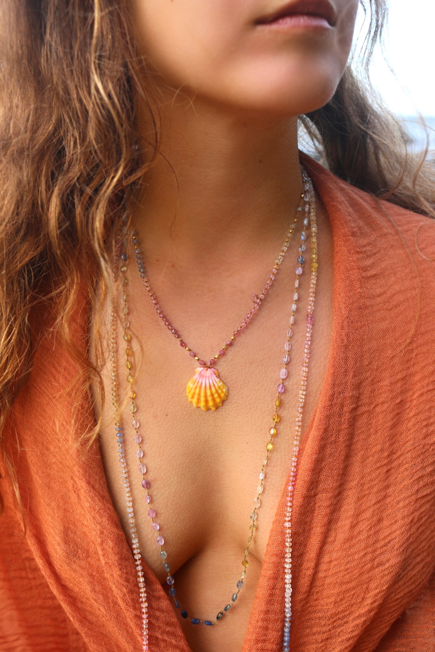 Smooth Pastel Sapphires Lei