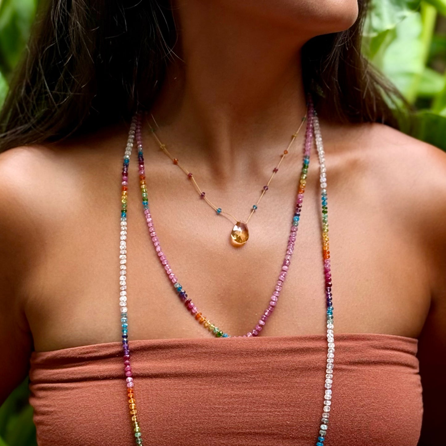 Citrine Rainbow Drop