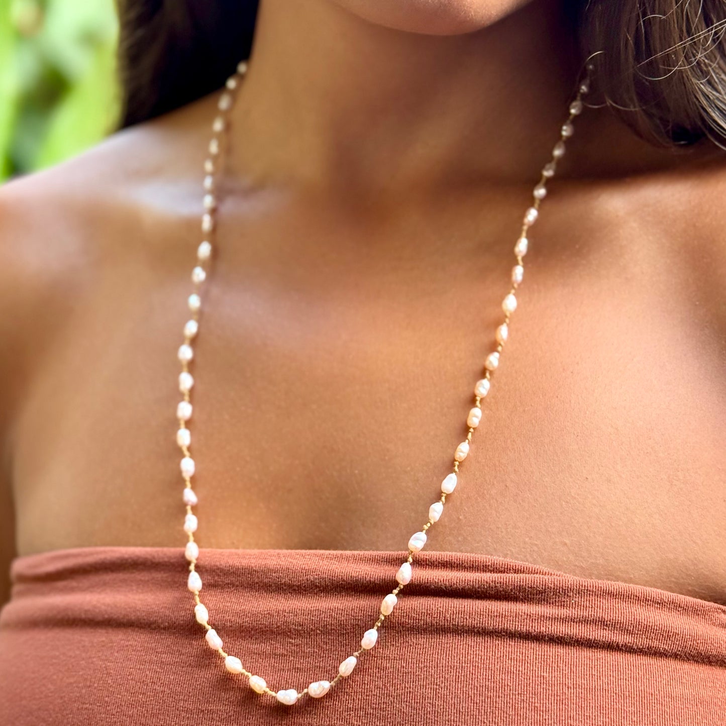 Blush Pearl Lei