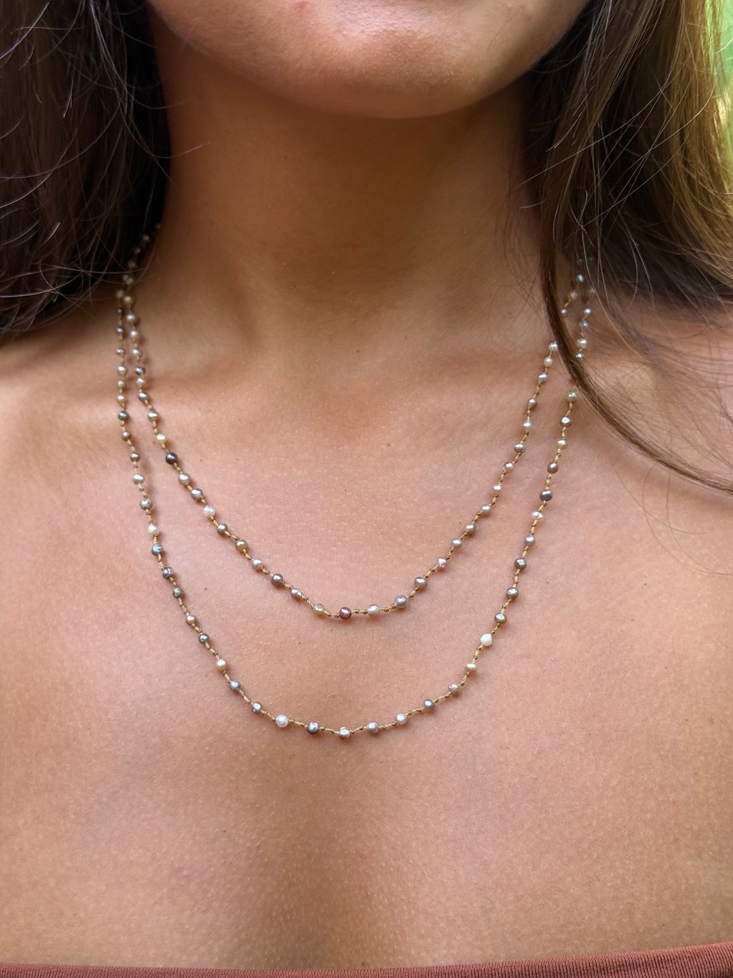 Wild Baja Pearls Keshi Lei