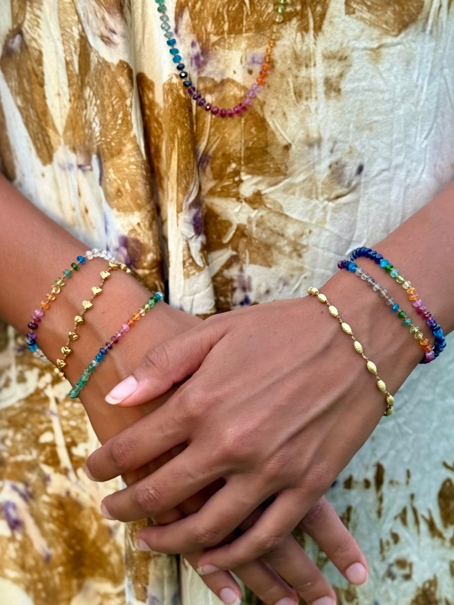 Moonstone Rainbow Bracelet