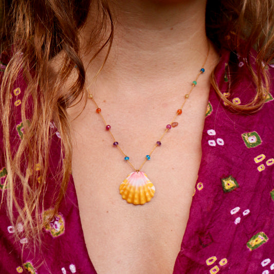 Sunrise Shell Rainbow Drop