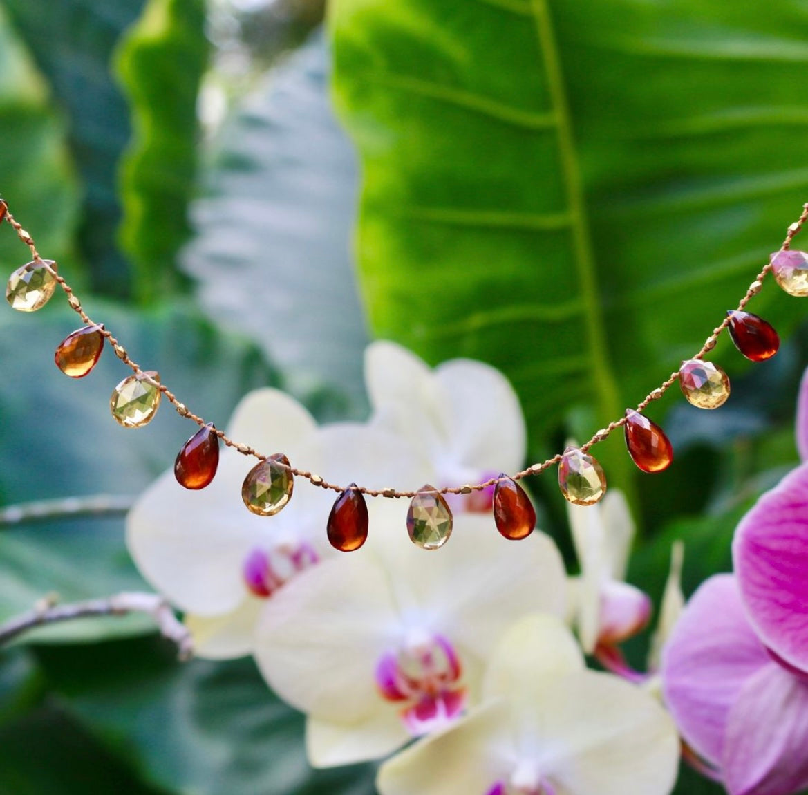 Citrine, Garnet & Gold Ali'i