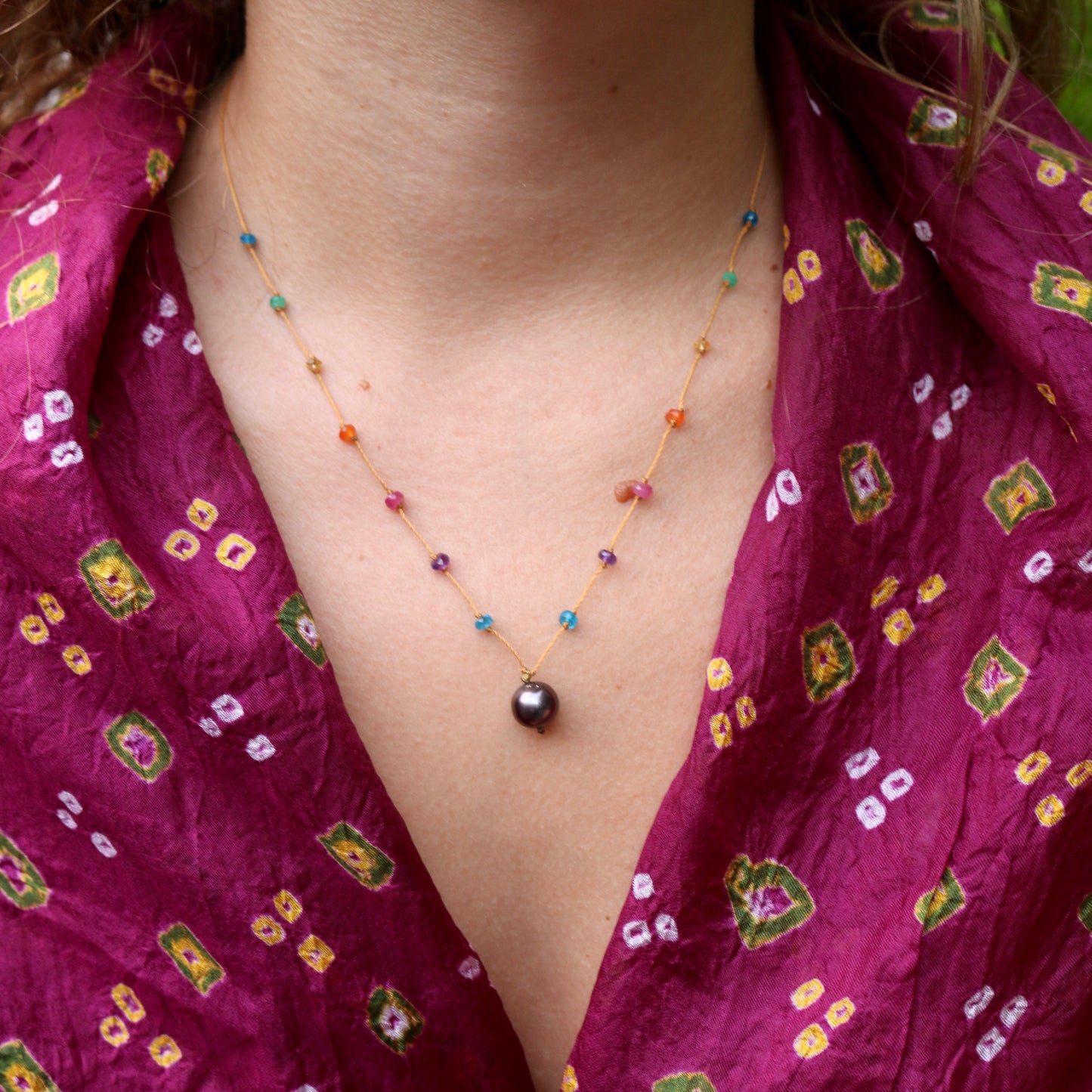 Tahitian Pearl Rainbow Drop