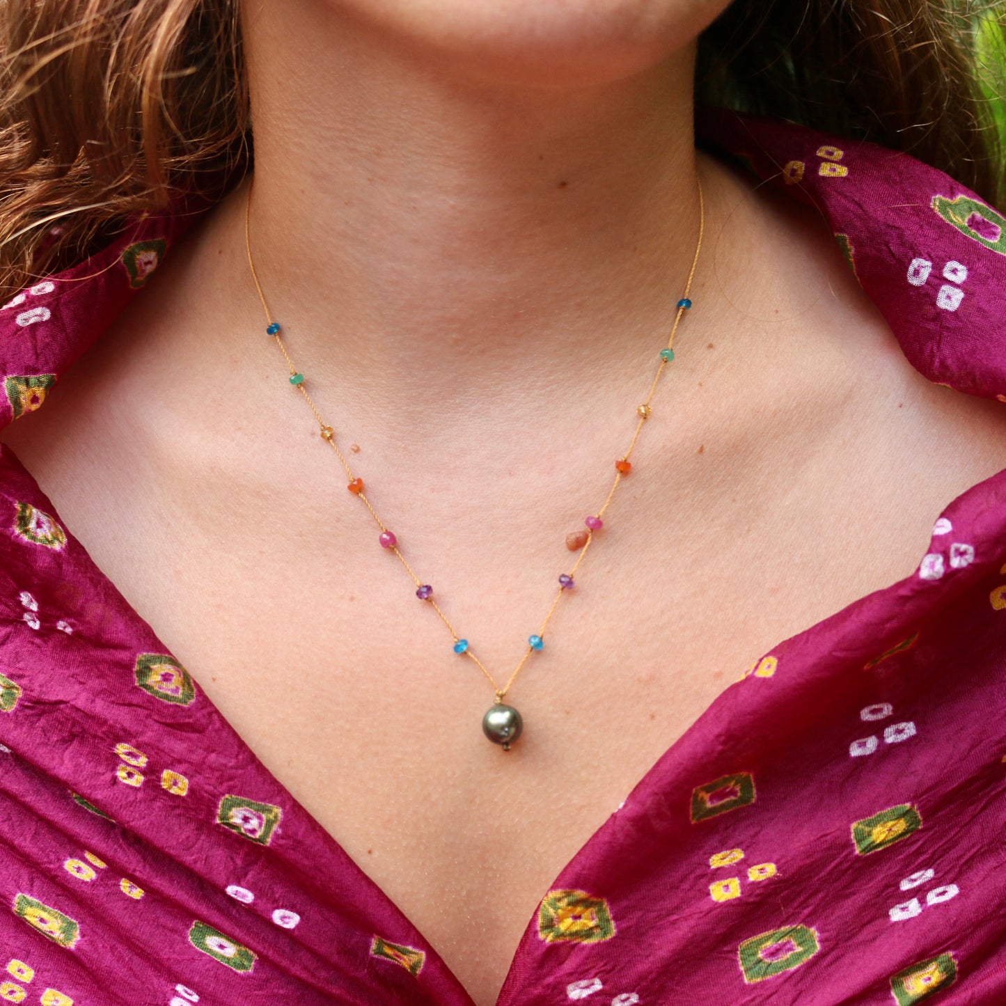 Tahitian Pearl Rainbow Drop