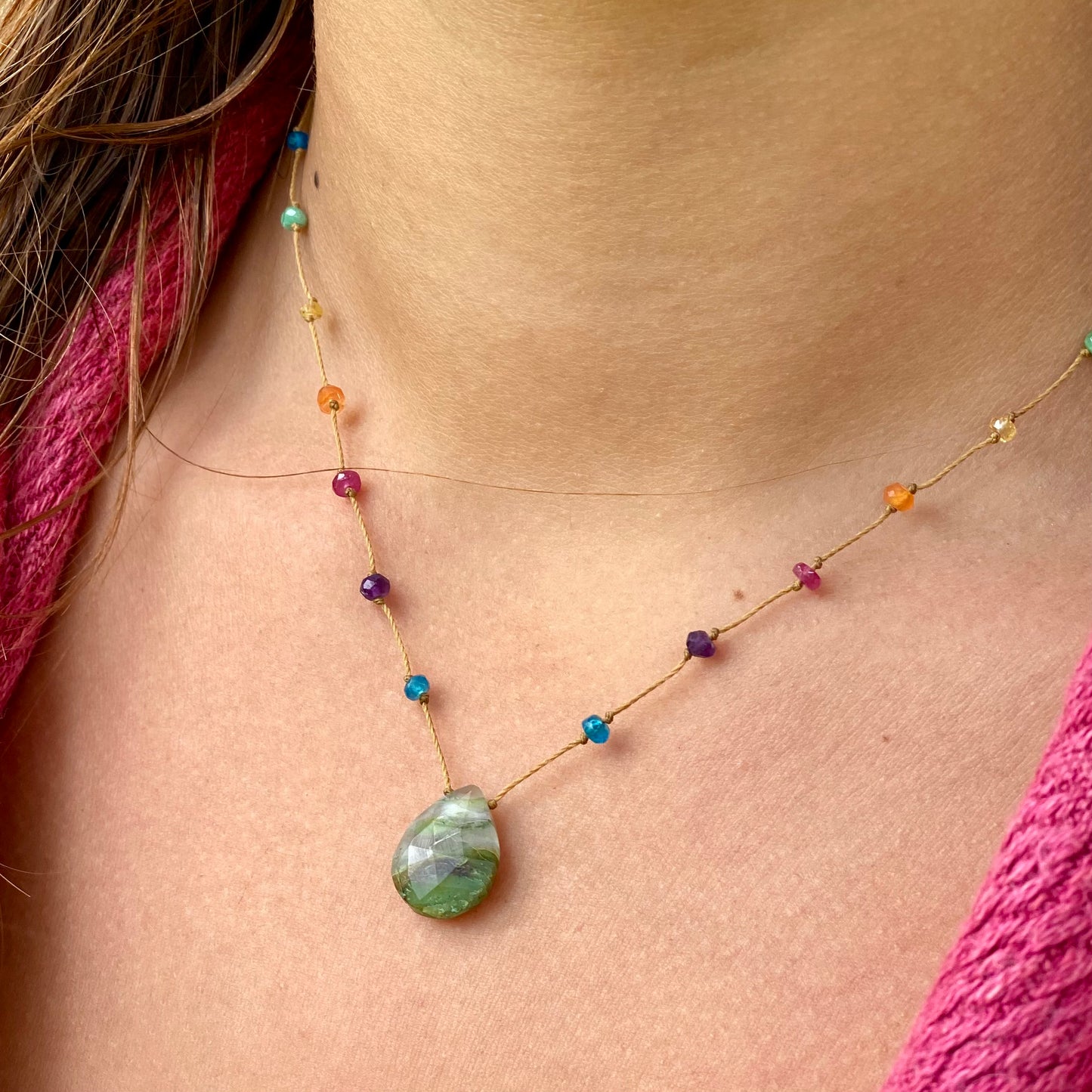 Peruvian Opal Rainbow Drop