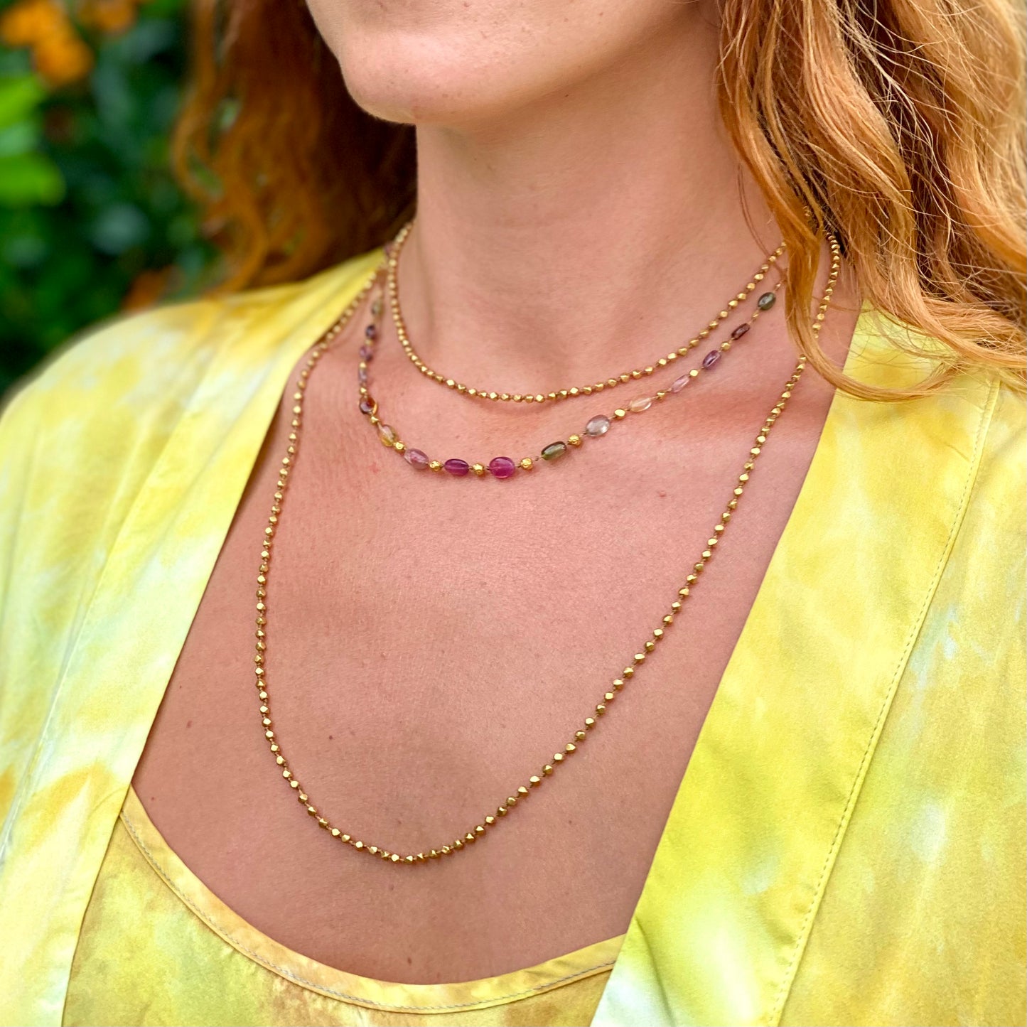 Organic Gold Chain Necklace