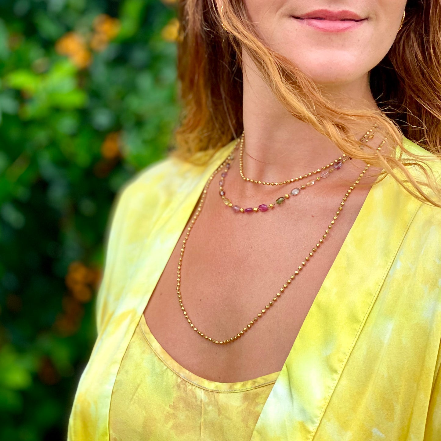 Organic Gold Chain Necklace