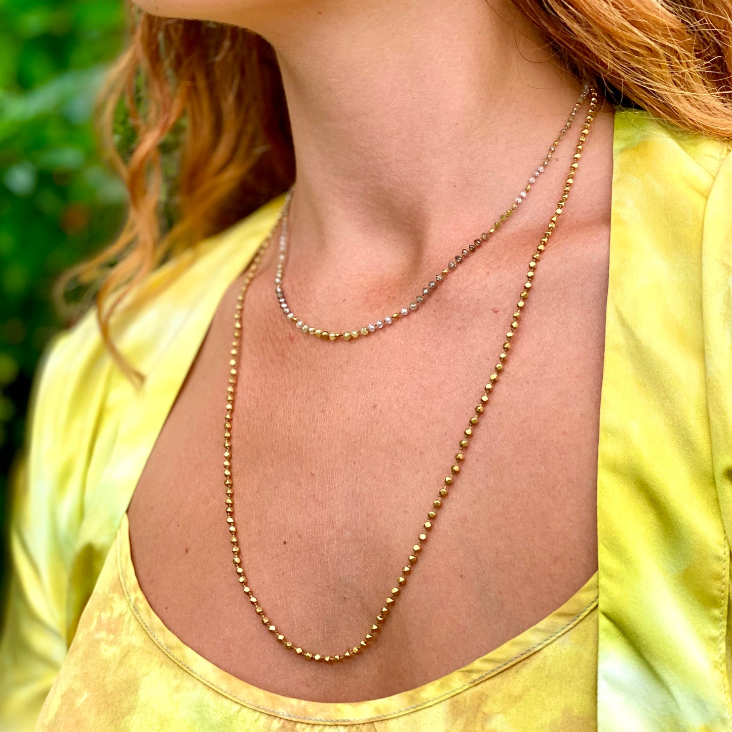 Organic Gold Chain Necklace