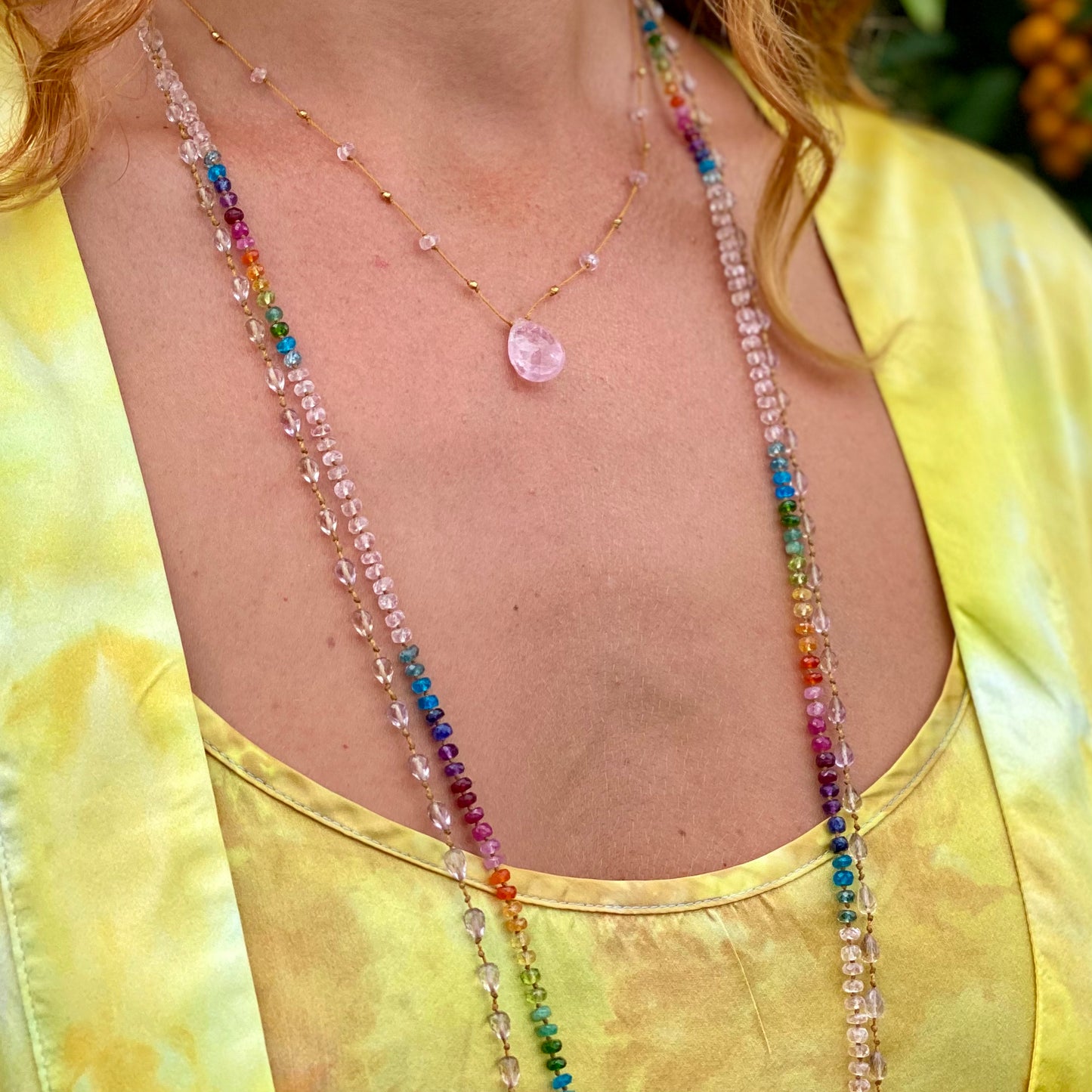 Ametrine Drop Lei