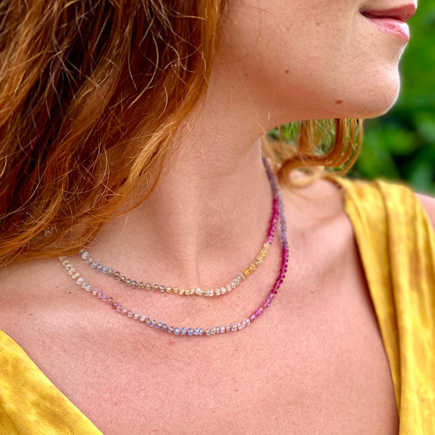 Soft Multi Sapphire Lei