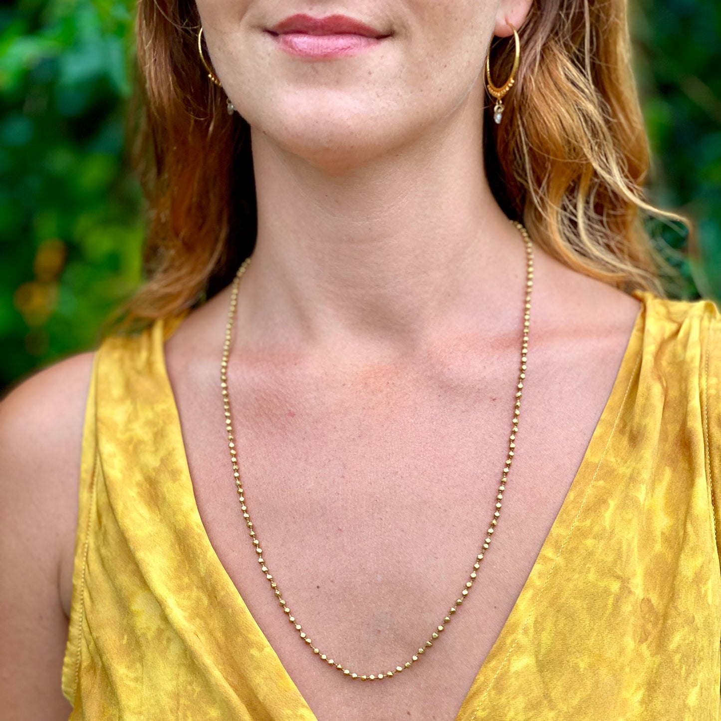 Organic Gold Chain Necklace