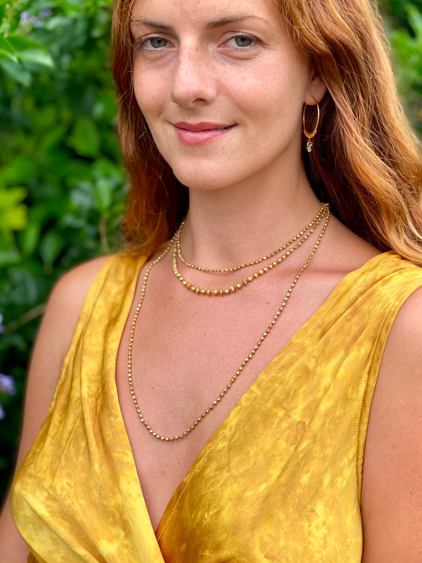Organic Gold Chain Necklace