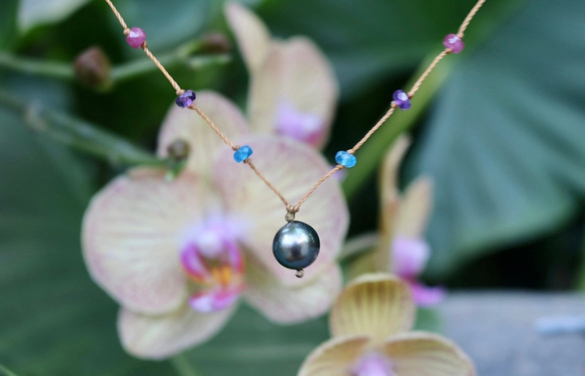 Tahitian Pearl Rainbow Drop