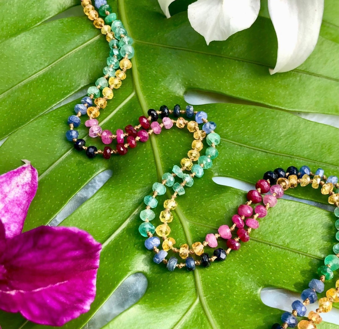 Multi Sapphire Lei