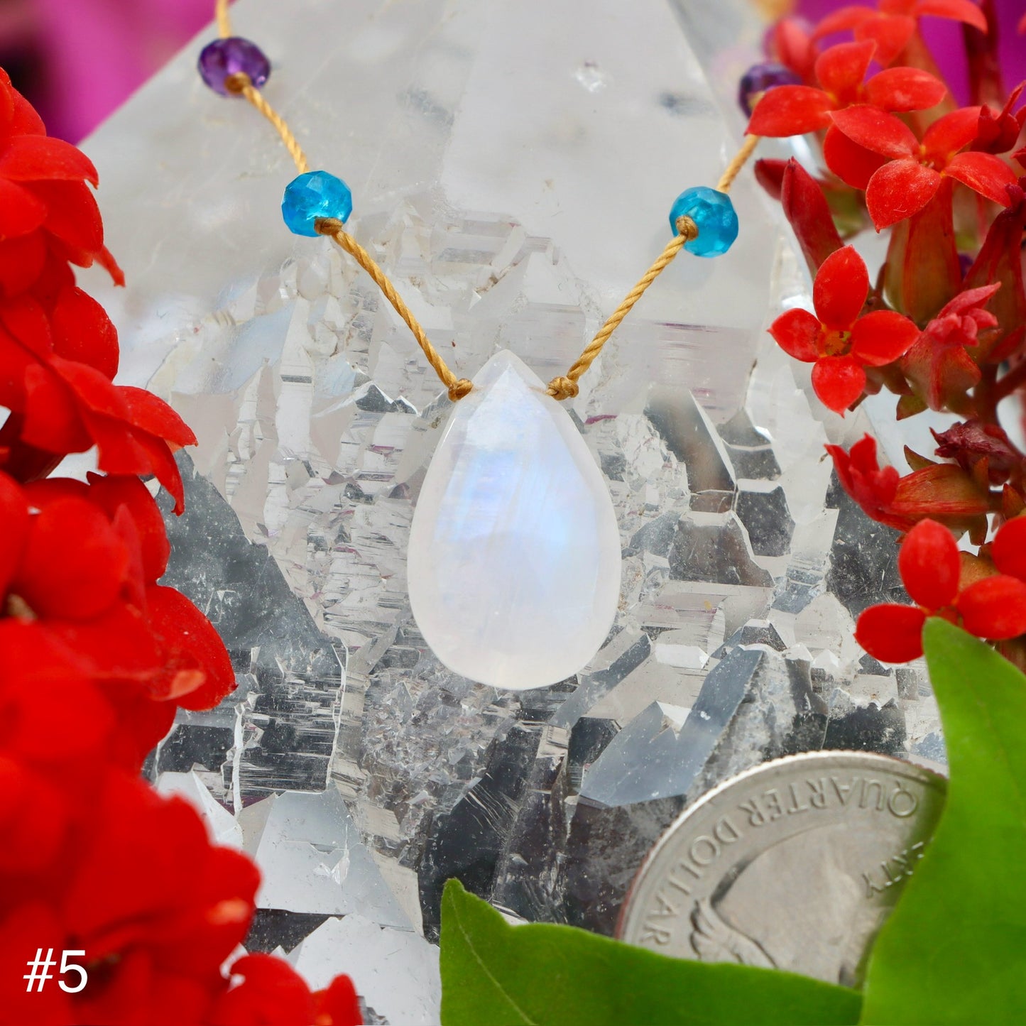 Moonstone Rainbow Drop