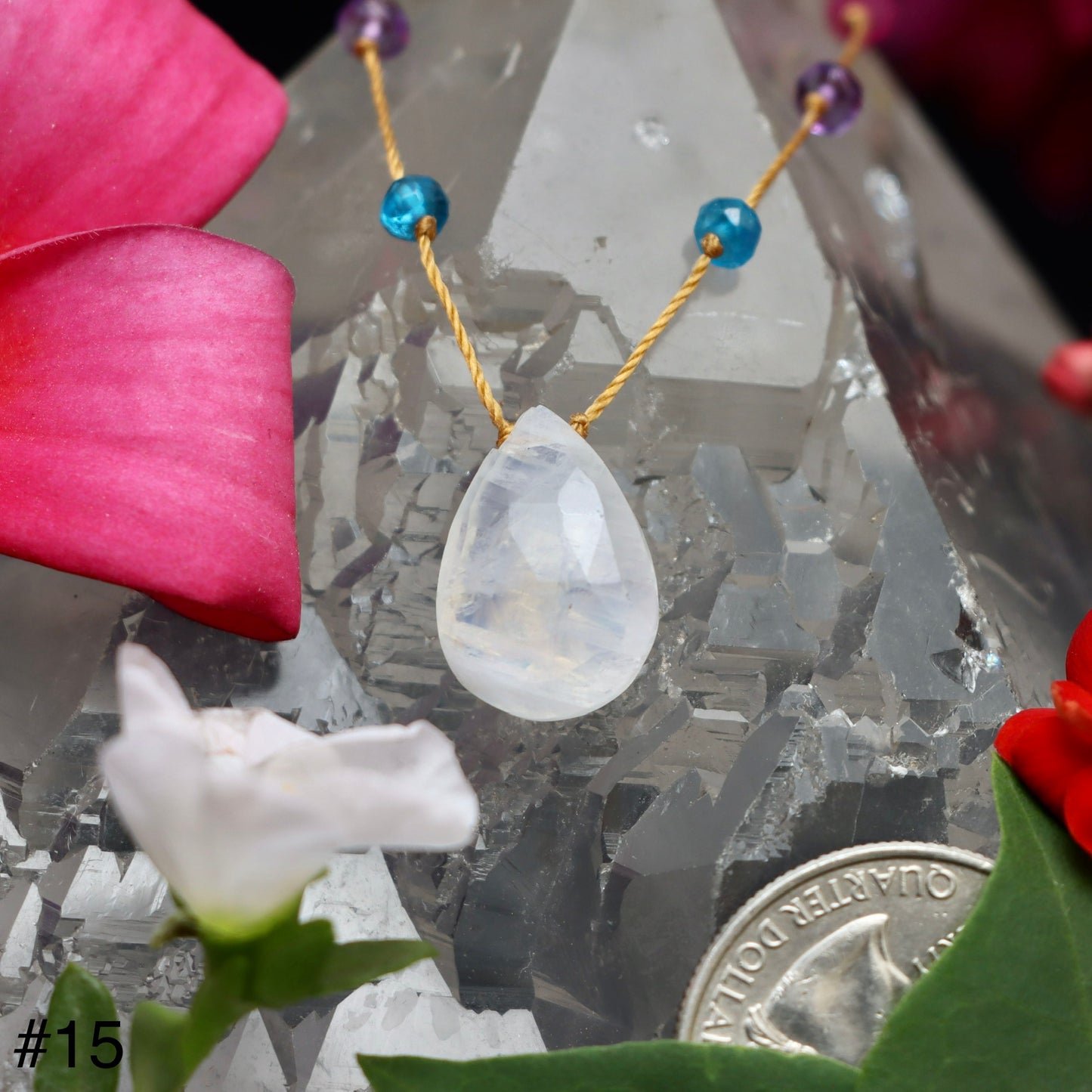 Moonstone Rainbow Drop