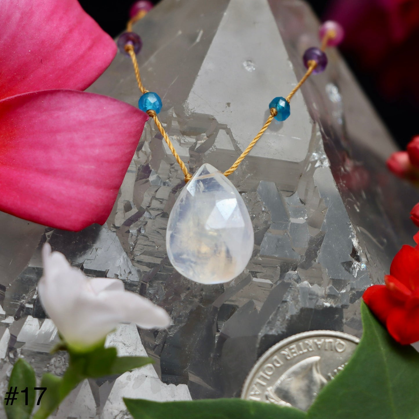 Moonstone Rainbow Drop