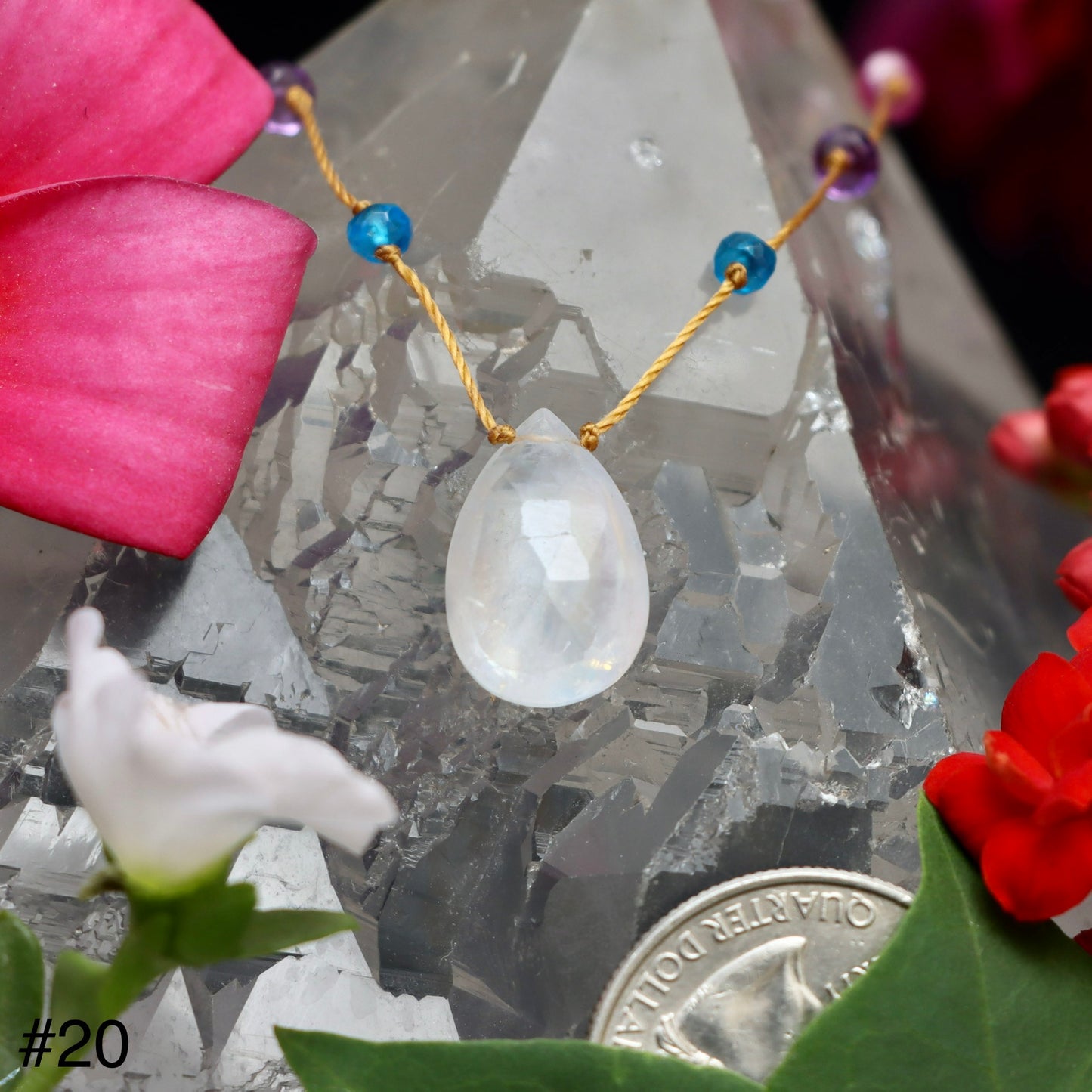 Moonstone Rainbow Drop
