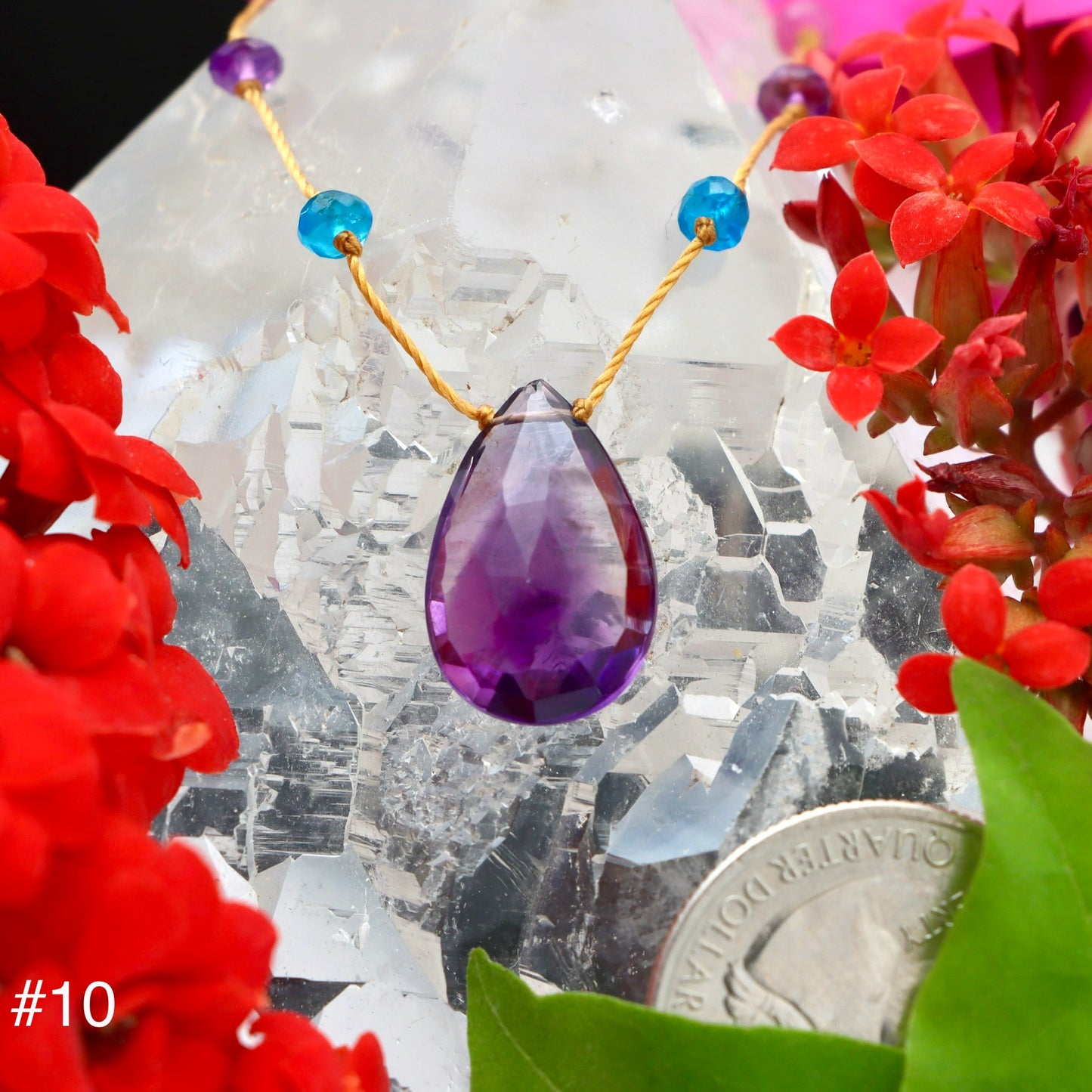 Amethyst Rainbow Drop