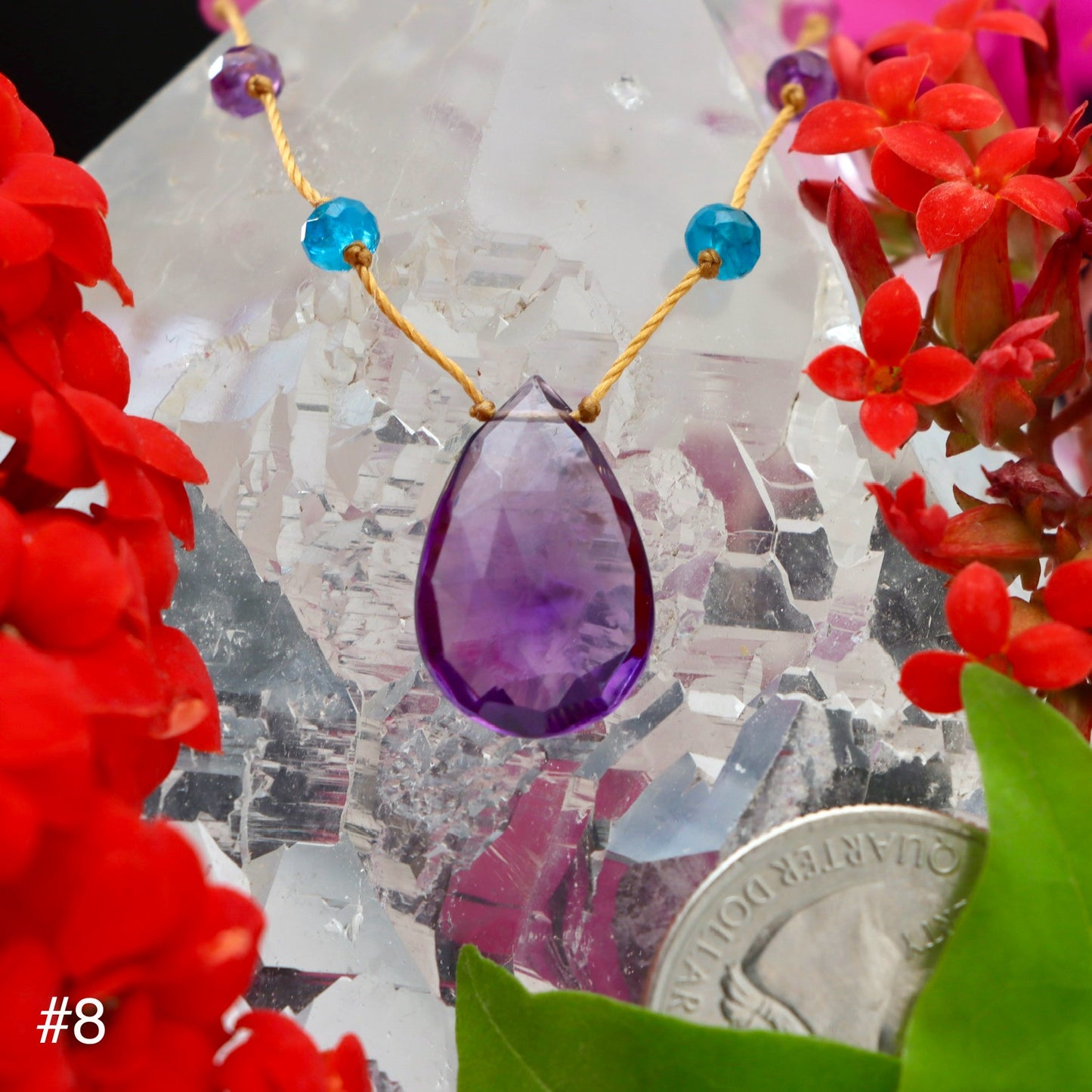Amethyst Rainbow Drop